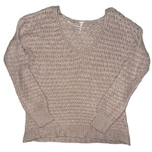 Free People Blush Knitted Sweater Oversized